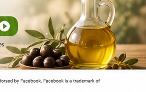 Olive oil and olives in a Mediterranean setting